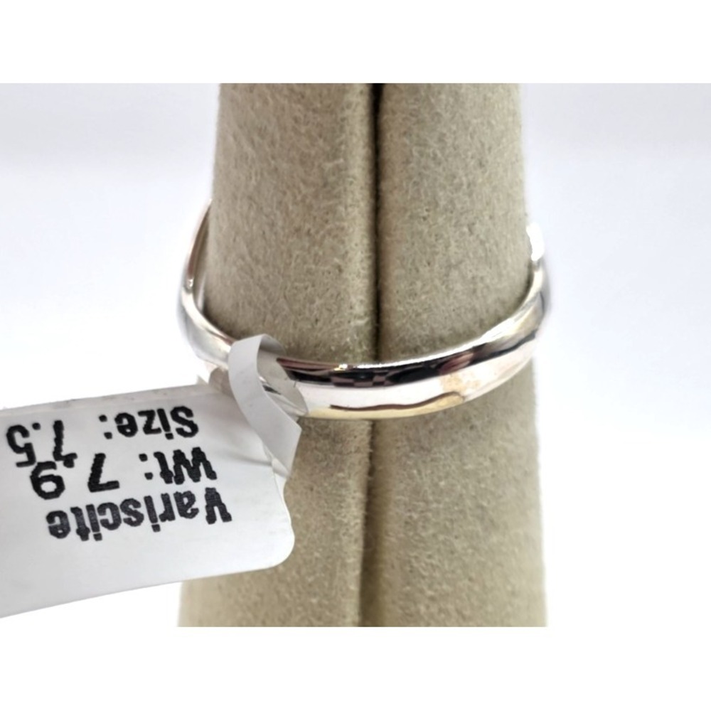 Genuine Green Variscite Ring Size 7.5 Sterling Silver Teardrop Handmade NWT - Picture 4 of 10